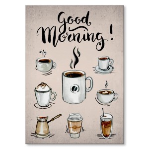 Plakat metalowy "Good morning!" 