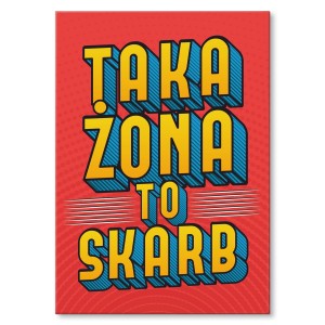 Plakat metalowy "Taka żona to skarb" 