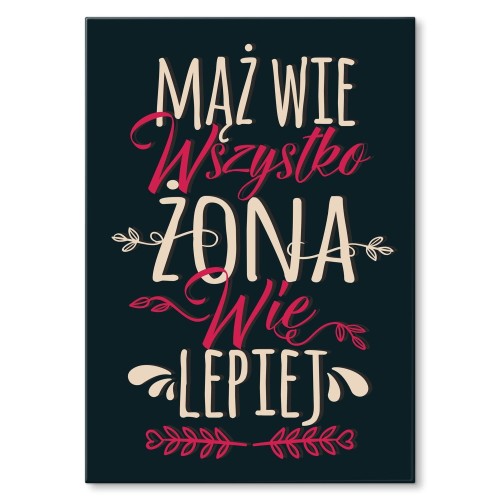 Blacha metalowa - Mąż wie wszystko.jpg