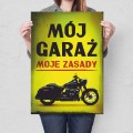 Blacha metalowa - Mój Garaż Harley L.jpg