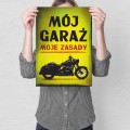 Blacha metalowa - Mój Garaż Harley M.jpg
