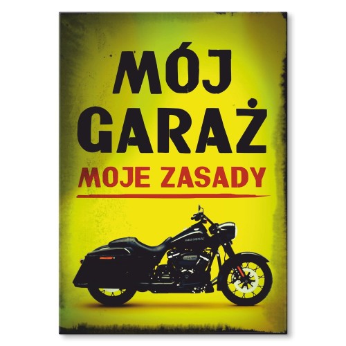 Blacha metalowa - Mój Garaż Harley.jpg