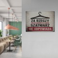 Blacha metalowa - Szatniarz nie odpowiada L 2.jpg