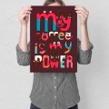 Blacha metalowa - My coffee is my power M.jpg