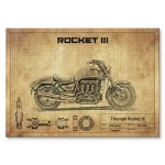 Plakat metalowy "Triumph Rocket III"