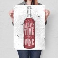 Blacha metalowa - Time for wine L.jpg