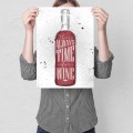 Blacha metalowa - Time for wine M.jpg