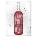 Blacha metalowa - Time for wine.jpg