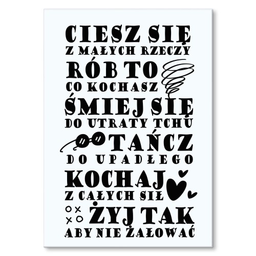 Blacha metalowa - Ciesz się.jpg