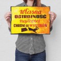 Blacha dekoracyjna - Własna ostrożność M.jpg