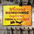 Blacha dekoracyjna - Własna ostrożność S 2.jpg