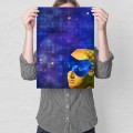 Blacha metalowa - Popart masked woman M.jpg