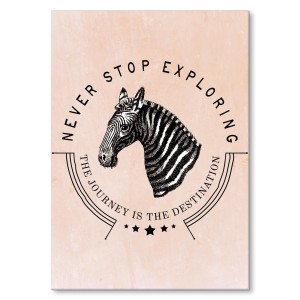 Plakat metalowy "Zebra"