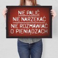 Blacha metalowa - Nie palić L.jpg