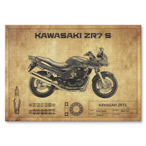 Blacha dekoracyjna - Kawasaki ZR7S.jpg