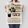 Blacha metalowa - Pijcie piwo po pracy L.jpg