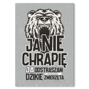Plakat metalowy "Odstraszam zwierzęta"