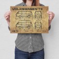 Blacha metalowa - VW T3 drawing M.jpg
