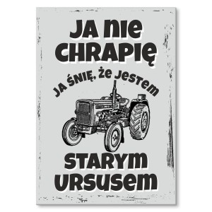 Plakat metalowy "Stary Ursus"