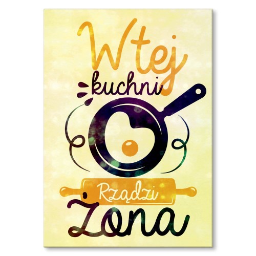 Blacha metalowa - W tej kuchni rządzi żona.jpg