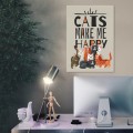 Blacha metalowa - Cats make me happy L 2.jpg