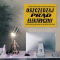 Blacha metalowa - Oszczędzaj prąd elektryczny L 2.jpg