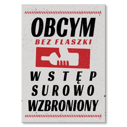 Blacha metalowa - Obcym bez flaszki.jpg