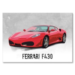 Plakat metalowy "FERRARI F430"