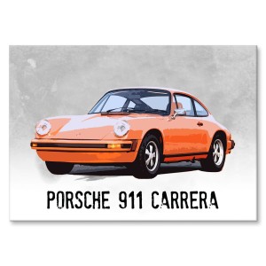 Plakat metalowy "PORSCHE 911 CARRERA"