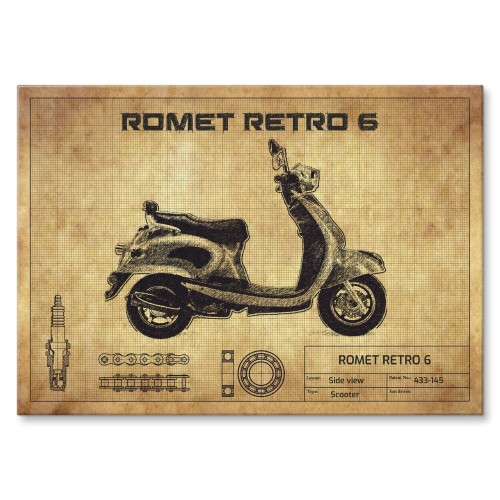 Blacha metalowa - Romet Retro 6.jpg