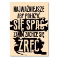 Blacha metalowa - Spanie a nie żarcie.jpg