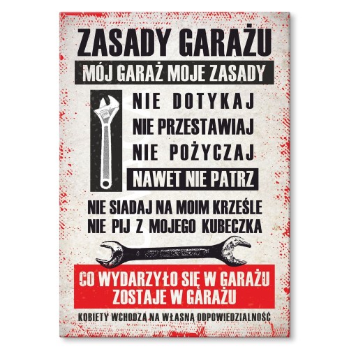 Blacha metalowa - Zasady garażu.jpg