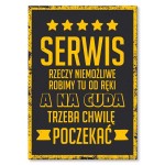 Plakat metalowy "Serwis - Rzeczy Niemożliwe"