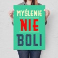 Blacha metalowa - Myślenie nie boli L.jpg