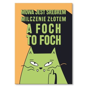 Plakat metalowy "Foch to foch"