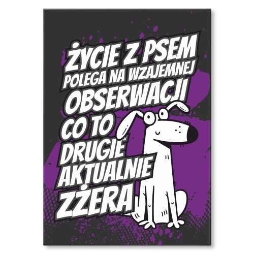 Blacha metalowa - Życie z psem.jpg