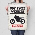 Blacha metalowa - Gdy życie wkurza Motor L.jpg