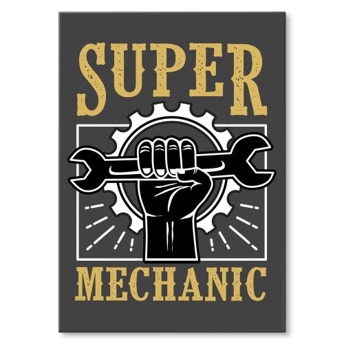 Blacha metalowa - Super mechanic.jpg