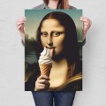 Plakat metalowy - Mona Lisa z lodem L.jpg