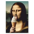 Plakat metalowy - Mona Lisa z lodem.jpg