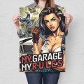Plakat metalowy - My garage L.jpg