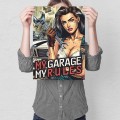 Plakat metalowy - My garage M.jpg