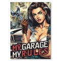 Plakat metalowy - My garage.jpg