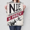 Plakat metalowy - Nie przeszkadzaj w pracy L.jpg