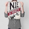 Plakat metalowy - Nie przeszkadzaj w pracy M.jpg