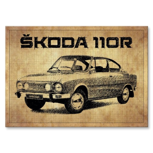 Plakat metalowy - SKODA 110R.jpg
