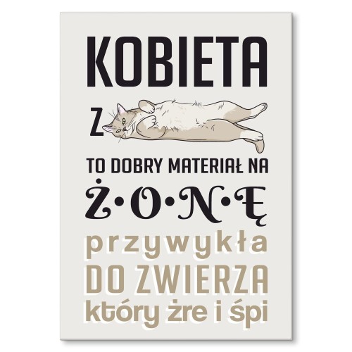Blacha metalowa - Kobieta z kotem.jpg