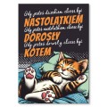 Plakat metalowy - Chcesz być kotem.jpg