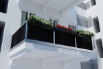 Mata balkonowa technorattanowa na wymiar 1300 g/m² – osłona na balkon i taras