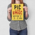 Plakat metalowy - Pić trzeba umieć S.jpg